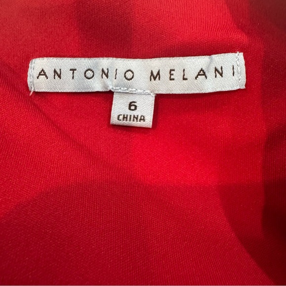 Antonio Melani Emily Bell Sleeve Red Dress Women’s Sz US 6 NEW Holiday Party - Picture 5 of 7